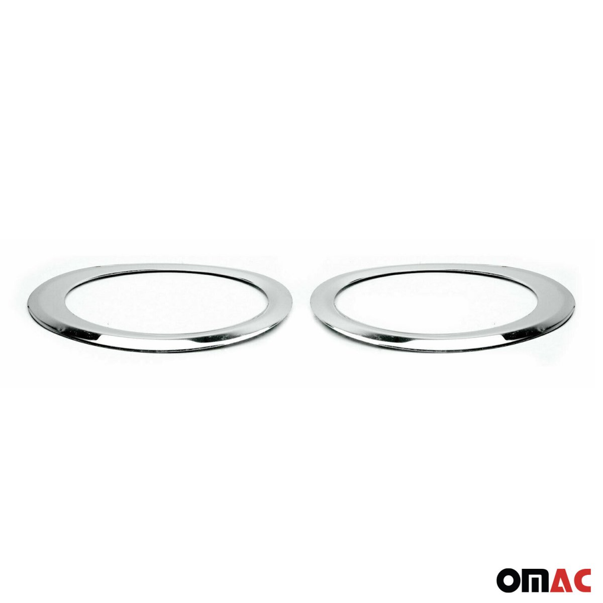 Ford Connect Fog Light Frame Cover - Omac - S.Steel - Gloss Silver - 2014